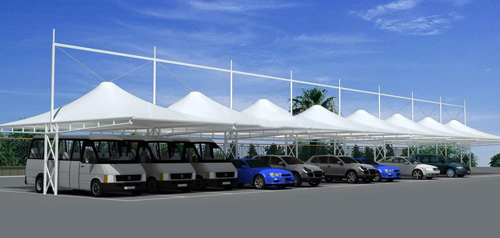 小区膜结构停车棚有什么优点
